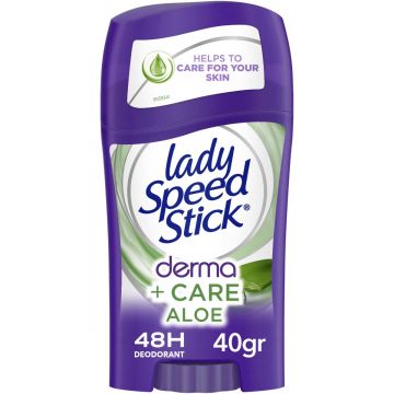 Deodorant solid Derma+Care Aloe, 40g, Lady Speed Stick