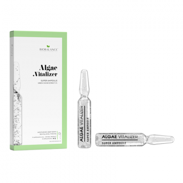 Fiole concentrate pentru hidratare intensa si fermitate Algae Vitalizer, 10*2 ml, Bio Balance