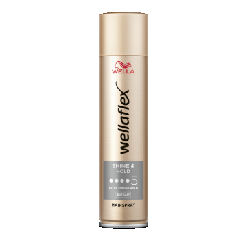 Fixativ cu grad de fixare 5 Shine & Hold Wellaflex, 250ml, Wella