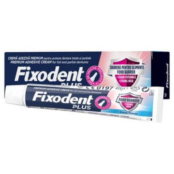 Fixodent Plus Food Barrier Fresh Flavor Crema adeziva 40 g