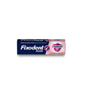 Fixodent Plus Food Barrier No Flavour Crema adeziva 40 g