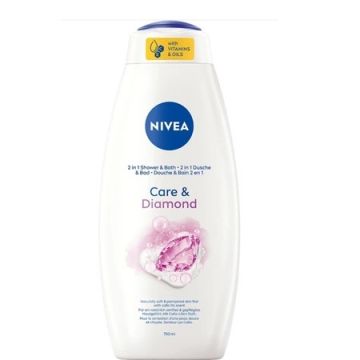 Gel de dus si spuma 2 in 1 Diamond & Lychee, 750ml, Nivea