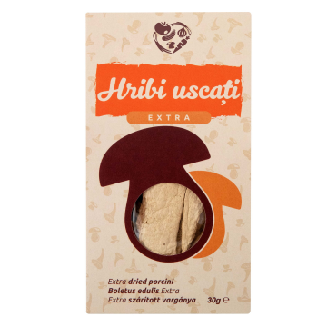 Hribi uscati extra, 30g, Ecotravio