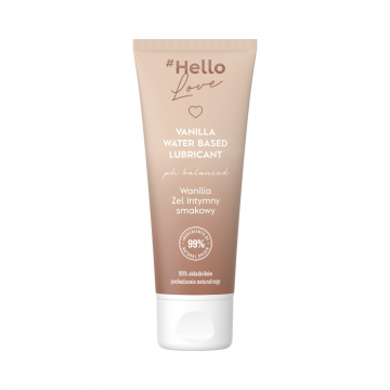 Lubrifiant pe baza de apa Vanilla Hello Love, 75ml, 4Organic