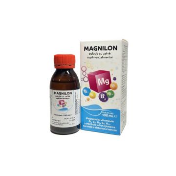 Magnilon Solutie cu zahar 100 ml