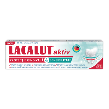 Pasta de dinti Aktiv Sensitivity, 75 ml, Lacalut