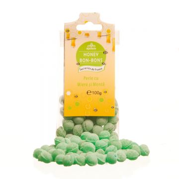 Perle cu miere si menta, 100g, Apidava