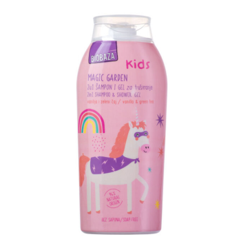 Sampon si gel de dus pentru copii Magic Garden, 250 ml, Biobaza