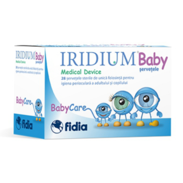 Servetele sterile Iridium Baby, 28bucati, Fidia Farmaceutici