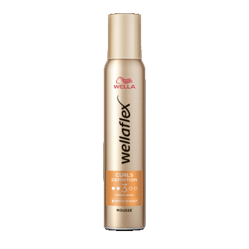 Spuma pentru par cu grad de fixare 3 Curls & Waves Wellaflex, 200ml, Wella