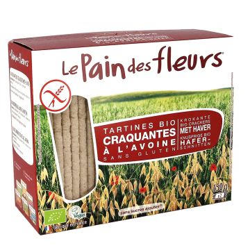 Turte crocante ecologice din ovaz fara gluten, 150g, Le Pain des Fleurs