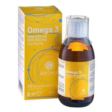 Ulei de peste cu Omega 3, 200ml, Aronia Charlottenburg