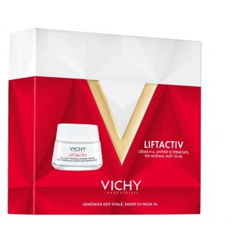 Vichy Trusa Xmas Lifactiv Crema H.A. antirid si fermitate ten normal-mixt 50 ml