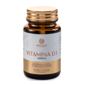 Vitamina D3 5500UI, 60 capsule, Aronia Charlottenburg