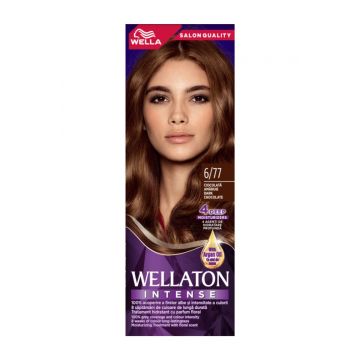 Vopsea de par permanenta Ciocolata Amaruie 6.77 Wellaton, 110ml, Wella