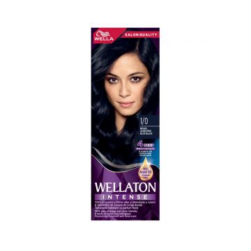 Vopsea de par permanenta Negru Albastrui 1.0 Wellaton, 110ml, Wella