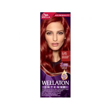 Vopsea de par permanenta Rosu Pasional 6.45 Wellaton, 110ml, Wella