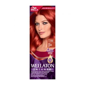 Vopsea de par permanenta Rosu Vulcanic 77.44 Wellaton, 110ml, Wella