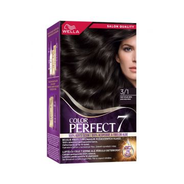 Vopsea de par permanenta Saten Cenusiu Inchis 3/1 Color Perfect, 135ml, Wella