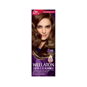 Vopsea de par permanenta Saten Deschis 5.0 Wellaton, 110ml, Wella