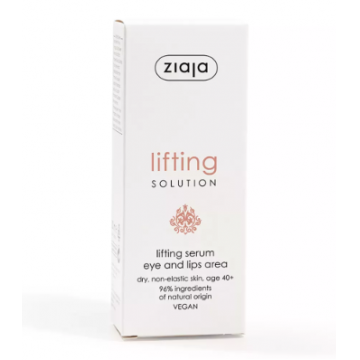 Ziaja Lifting Solution Ser pentru zona ochilor si buzelor 40+ 30 ml