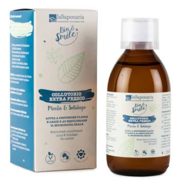 Apa de gura extra fresh cu menta si splinuta, 250ml, La Saponaria