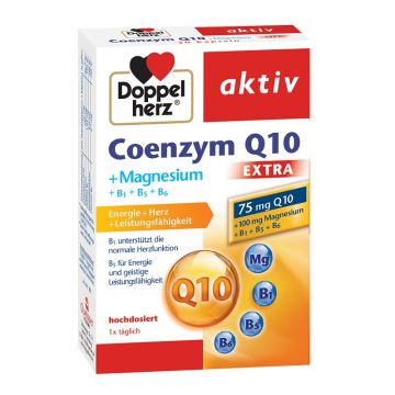 Coenzima Q10 Extra + Magneziu + B1 + B5 + B6, 30 capsule, Doppelherz