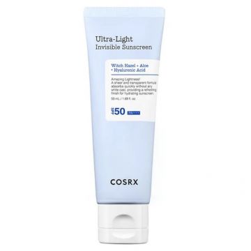 Crema pentru protectie solara cu SPF 50 PA++++ Ultra-Light Invisible Sunscreen Cosrx, 50 ml