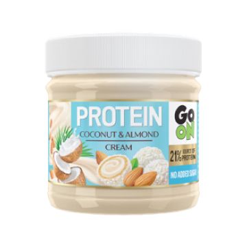 Crema proteica cu fulgi de nuca de cocos si migdale Go On, 180g, Sante