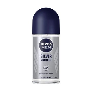 Deodorant roll-on pentru barbati Silver Protect, 50ml, Nivea