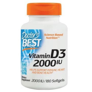 Doctor s Best Vitamin D3 50 mcg (2000 IU) 180 softgels