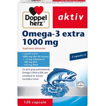 Doppelherz Aktiv Omega-3 Extra 1000 mg 120 Capsule