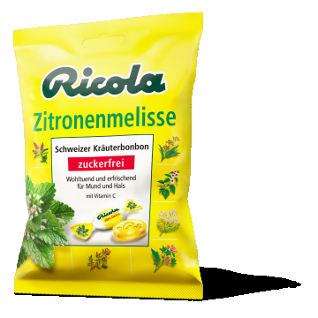 Dropsuri din plante Lemon Mint, 75g, Ricola