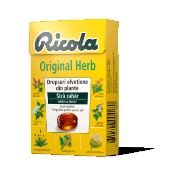 Dropsuri din plante Original Herbs, 40g, Ricola