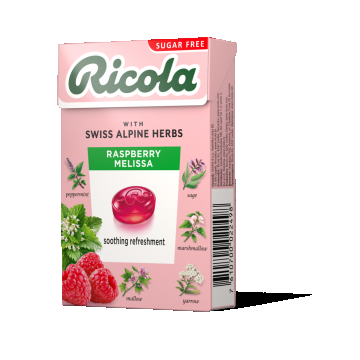 Dropsuri din plante Raspberry Melissa, 40g, Ricola