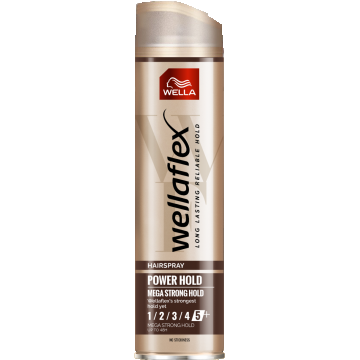 Fixativ cu grad de fixare 5 Mega Strong Hold Wellaflex, 250ml, Wella