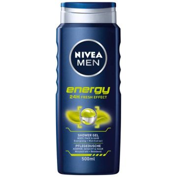 Gel de dus pentru barbati Energy, 500ml, Nivea