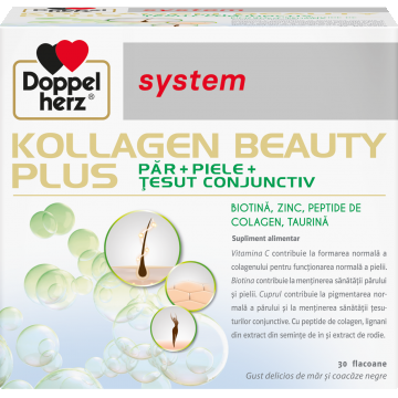 Kollagen System Beauty Plus, 30 flacoane, Doppelherz