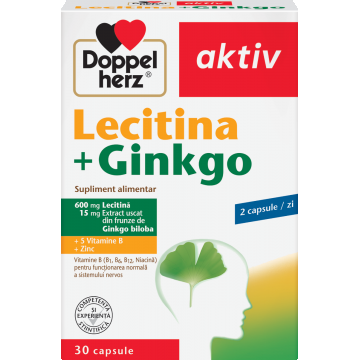 Lecitina + Ginkgo, 30 capsule, Doppelherz