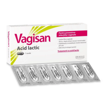 Ovule cu acid lactic Vagisan, 7 bucati, Vagisan