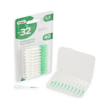 Pro32 Scobitoare interdentara 0.5mm, 40 bucati