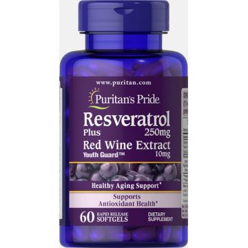 Puritan s Pride Resveratrol 250 mg 60 softgels