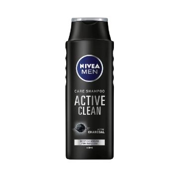 Sampon pentru barbati Active Clean, 400ml, Nivea