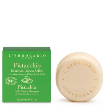 Sampon solid pentru par si corp Pistachio, 60g, L'Erbolario