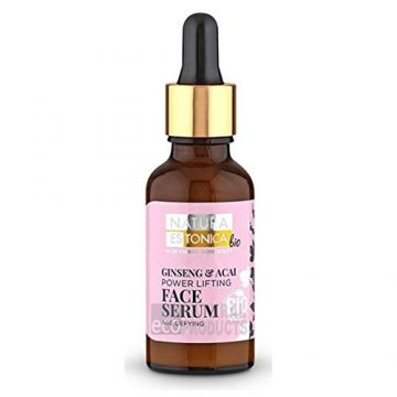 Serum lifting pentru ten matur si sensibil cu Ginseng si Acai, 30ml, Natura Estonica