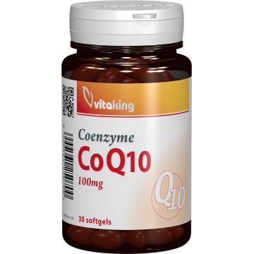 Coenzima Q10 naturala 100mg, 30 capsule gelatinoase, Vitaking