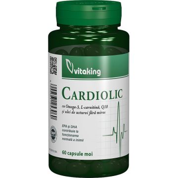 Complex Cardiolic pentru inima, 60 capsule moi, Vitaking