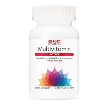 Complex multivitamine Women's Active, 90 tablete, GNC