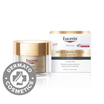 Crema de noapte Hyaluron-Filler + Elasticity, 50ml, Eucerin