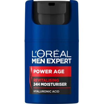 Crema hidratanta si revitalizanta pentru barbati Power Age Men Expert, 50ml, L'Oreal Paris